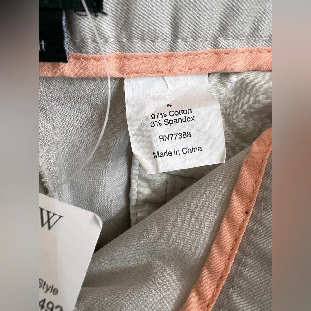 J. Crew Women's Cream Straight Leg Pants
